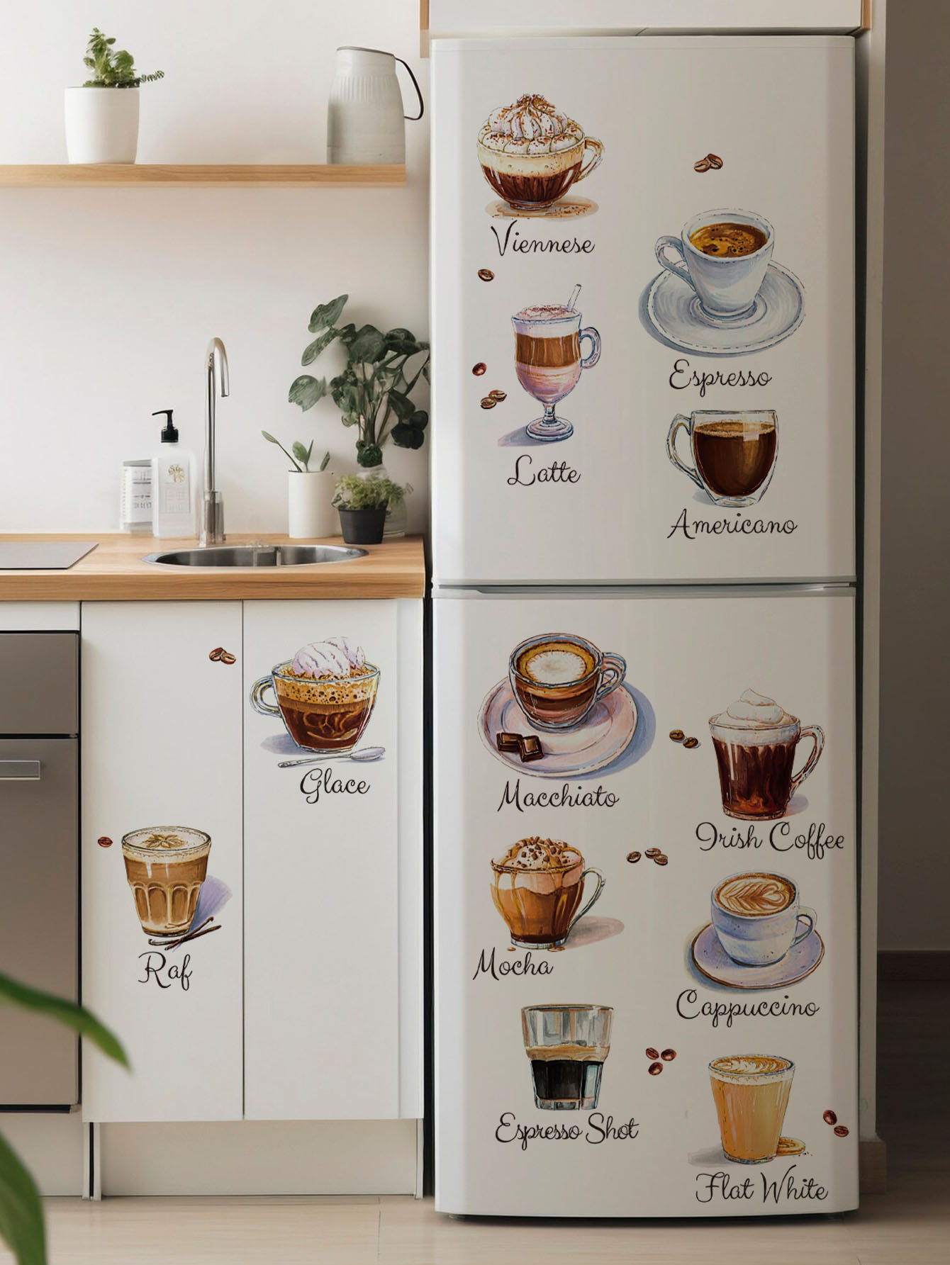 สติ๊กเกอร์ติดผนังลายแก้วกาแฟ แ - Pvc Panel Background บทวิจารณ์และราคา